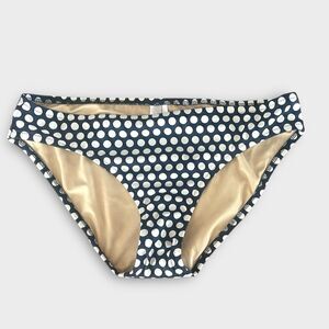 J.Crew Grid Dot Blue White Bikini Swim Bottoms Sz M Lined A1505 J Crew Summer
